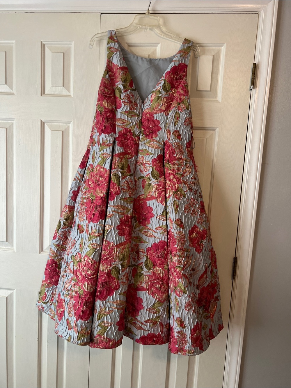 Pink Floral Formal Dress - Picture 3 of 4
